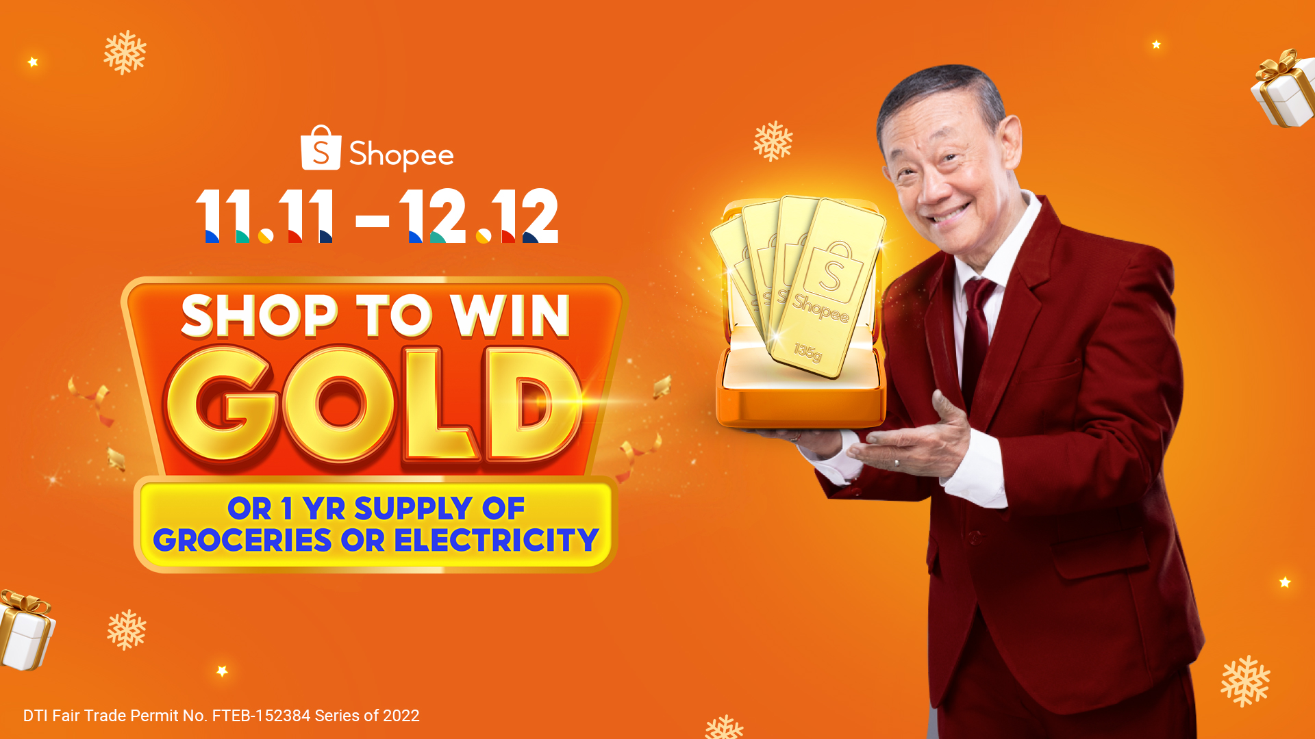 Win Gold and other Interesting Prizes at Shopees Mega Pamasko Sale