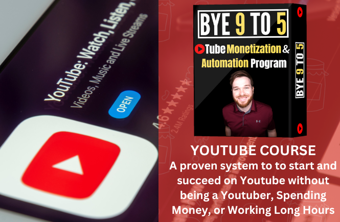 The most complete YouTube program on the market, period. This program shows step-by-step how Jordan Mackey (Bye 9 To 5) has earned well over six figures on YouTube with his three YouTube channels without showing his face.