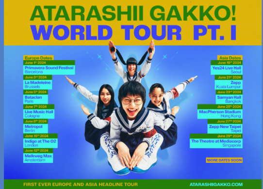 ATARASHII GAKKO! Announce 1st Ever Headline World Tour Pt. I